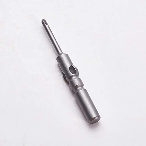 Utoolmart 4mm Round Shank 50mm Length 2PH0 Phillips Magnetic Screwdriver Bits 10Pcs