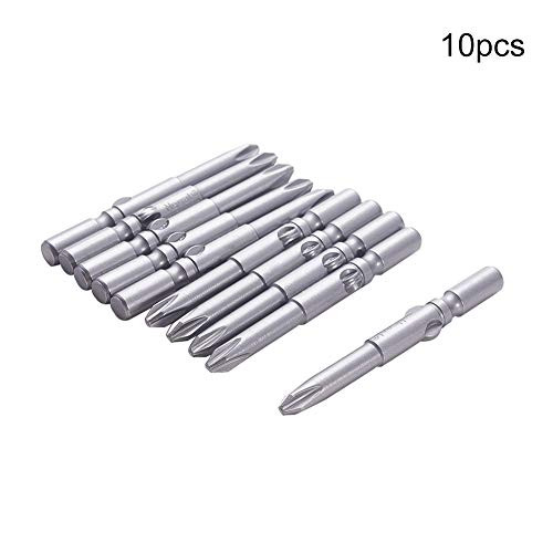 Utoolmart 10Pcs 6mm Round Shank 60mm Length 5PH2 Phillips Magnetic Screwdriver Bits