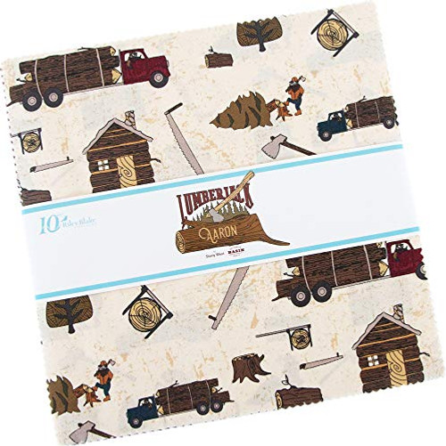Stacy West Lumberjack Aaron 10 Stacker 42 10inch Squares Layer Cake Riley Blake Designs 10870042 Stacy West Lumberjack Aaron 10 Stacker 42 10inch Squares Layer Cake Riley Blake Designs 10870042