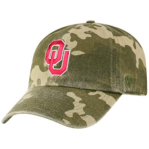 Top of the World Oklahoma Sooners Mens Adjustable Relaxed Fit Camo Icon hat Adjustable