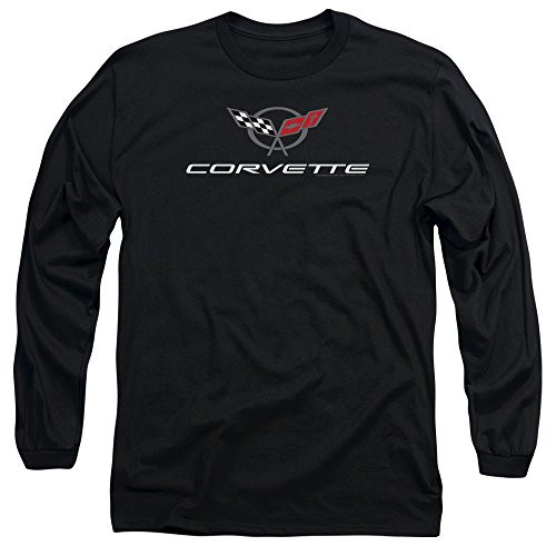 Long Sleeve Chevy Modern Corvette Logo Longsleeve Shirt Size M