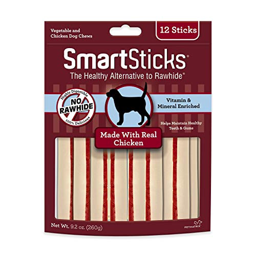 SmartBones SmartSticks Chicken Rawhide Free Dog Chews 12PK