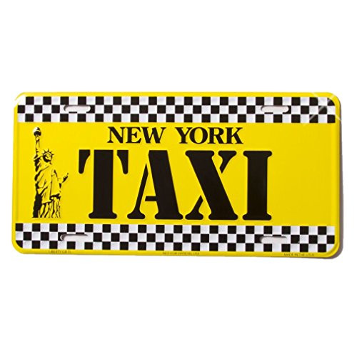 New York Taxi New York License Plate NY Yellow Cab Taxi Plate NYC Metal Statue of Liberty Plate NYC Plate Souvenir NY License Plates Decor Decoration New York Taxi New York License Plate NY Yellow Cab Taxi Plate NYC Metal Statue of Liberty Plate NYC Plate Souvenir NY License Plates Decor Decoration