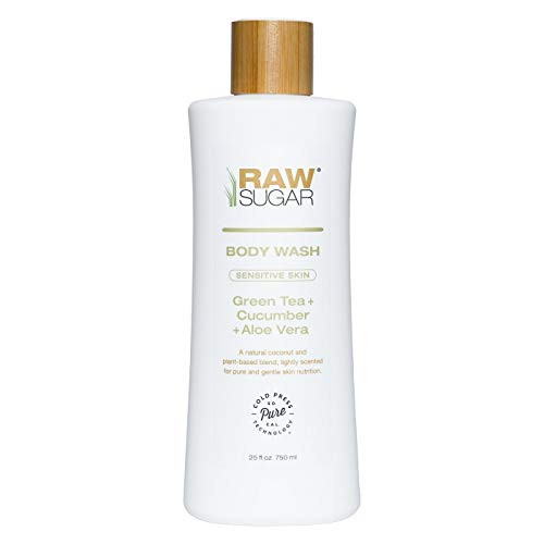 Raw Sugar Sensitive Skin Green Tea Cucumber and Aloe Vera Natural Body Wash 25oz pack of 1 Raw Sugar Sensitive Skin Green Tea Cucumber and Aloe Vera Natural Body Wash 25oz pack of 1