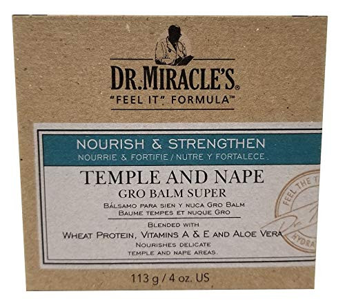 Dr Miracles Strengthen Temple  Nape Gro Balm Super Strength 4 oz
