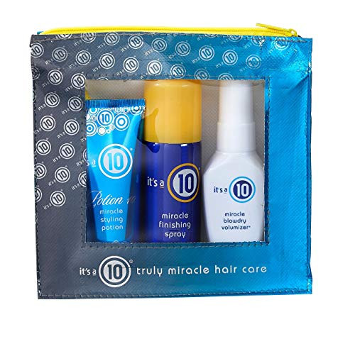 Its a 10 Haircare Miracle Styling Kit with Travel Size Miracle Styling Potion Miracle Finishing Spray and Miracle Blowdry Volumizer