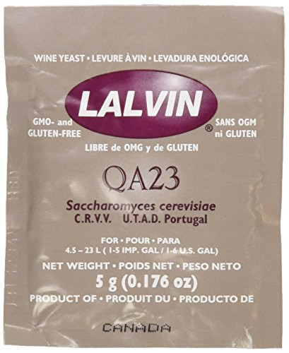 Lalvin QA23 Wine Yeast 10 Packets