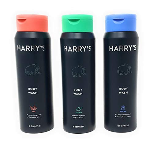 Harrys Body Wash Collection Shiso Stone and Fig Scent 3Bottles 16 Oz ea