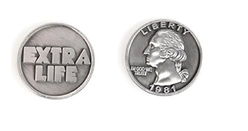 Ready Player ONE Coin Props Parzival Extra Life Silver