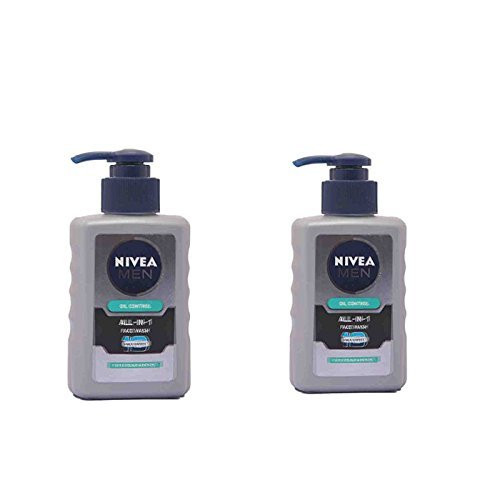 2 Lots X Nivea Men Oil Control All In One Face Wash Pump 150ml