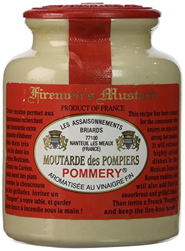 Moutarde de Meaux  Firemans Mustard  Moutarde des Pompiers Pommery  250g
