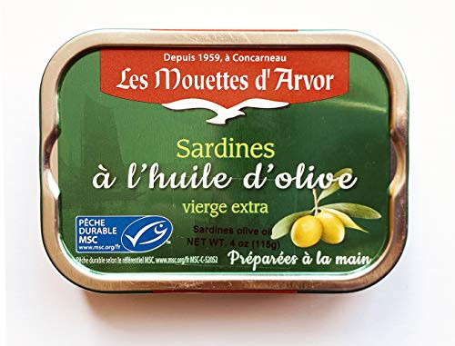 Mouettes dArvor Gonidec French Sardines Fillets in Extra Virgin Olive Oil  4 oz