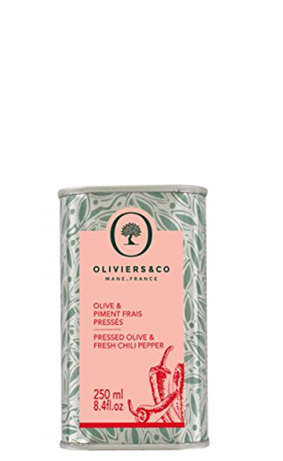 Oliviers Co Olive Chili Pepper Oil 84 FL OZFlavored Extra Virgin Olive Oil First Cold Pressed with Fresh Chili Pepper Oliviers Co Olive Chili Pepper Oil 84 FL OZFlavored Extra Virgin Olive Oil First Cold Pressed with Fresh Chili Pepper