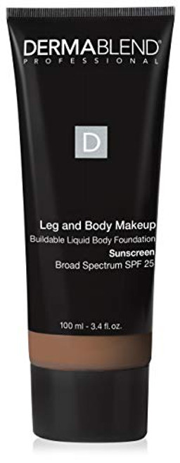 Dermablend Leg and Body Makeup Foundation with SPF 25 70W Deep Golden 34 Fl Oz