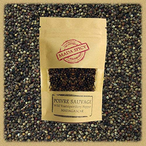 Madagascar wild white peppercorns voatsiperifery 7 oz in ecofriendly zippable bag Gourmet Quality