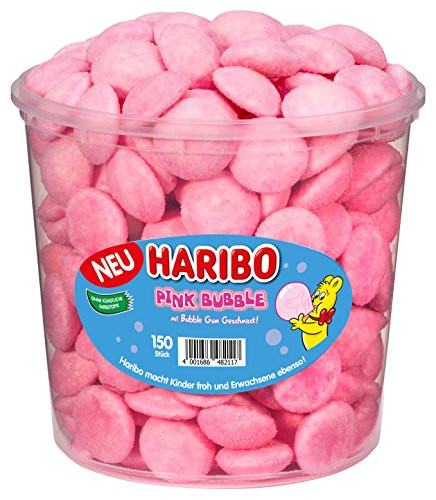 Haribo Pink Bubble foam sugar 150 Pieces 1050g