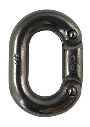 Stainless Steel 316 Chain Connecting Link 38 10mm Marine Grade Connector