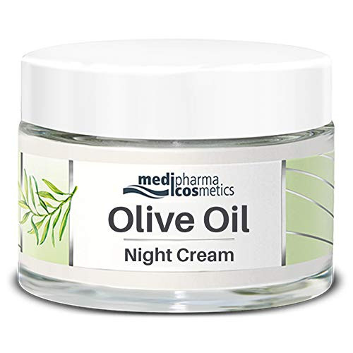Medipharma Cosmetics Night Care Cream  Infused with Cold Pressed Olive Oil and Ceramides  Daily Use Cream for Face Neck  Cleavage  Ideal for Dry to Very Dry Skin  50 ml