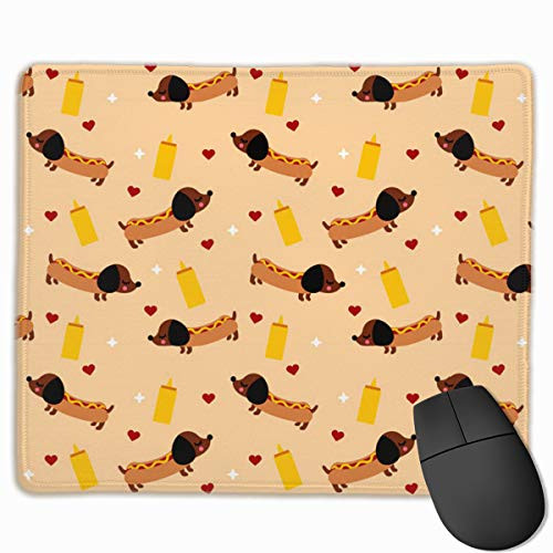 Weiner Dog Mouse Pad Customized Premium Rectangle Mouse Pad NonSlip Rubber Gaming Mouse Pad for Laptop Computer  PC 118 X 98 Inch