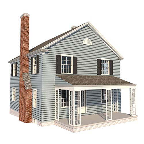2 Story Farmhouse Plans DIY 4 Bedroom Farm Home 1680 sqft Build Your Own