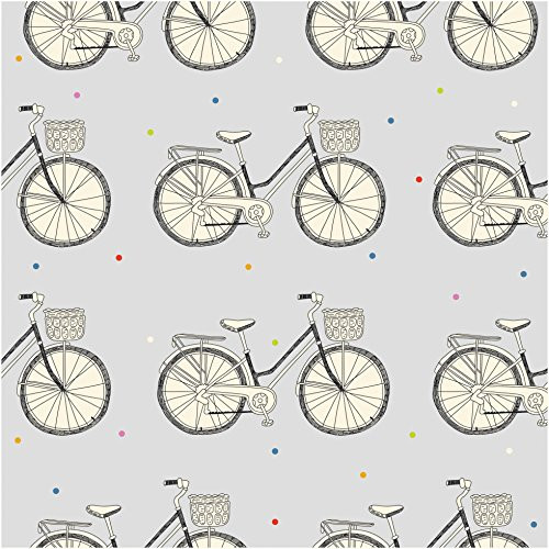 Creative Converting Elise 16 Count 3 Ply Weekender Wheels Luncheon Napkins, Blue/Black