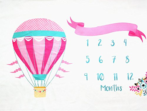 Fleece Monthly Milestone Blanket Perfect for Newborn Baby Photo Props Backdrop Babys Age Blanket Shower Gift