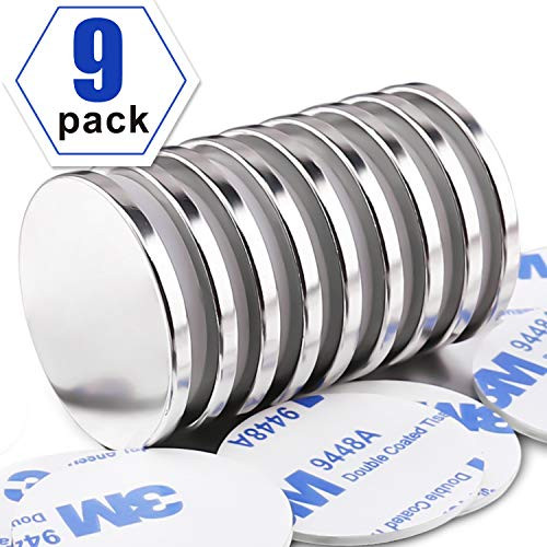 LOVIMAG Super Strong Neodymium Disc Magnets Powerful N52 Rare Earth Magnets 126 inch x 18 inch Pack of 9 LOVIMAG Super Strong Neodymium Disc Magnets Powerful N52 Rare Earth Magnets 126 inch x 18 inch Pack of 9