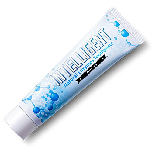 INTELLIGENT Enzymatic Teeth Whitening Toothpaste  Best Natural Oral Care for Canker Sore Oral Ulcer Dry Mouth  SulfateFree FluorideFree NonFoaming Mild Mint 441 Ounce