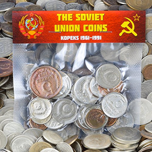 LOT of 30 USSR Soviet Russian KOPEKS Coins 19611991 Cold WAR Hammer and Sickle Money