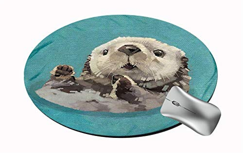 Sechao Customized Round Office Mouse Pad NonSlip Rubber Mouse Pads Cute Mat Animal
