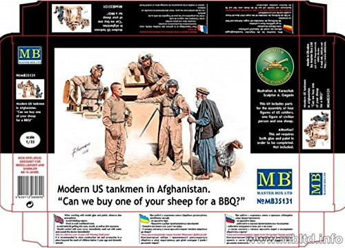 Masterbox Modern US TANKMEN in Afghanistan 5 Figures 135 Master Box 35131