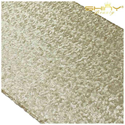 Matte Gold Sequin Table Runner 14 x 108 Sequin Tablecloth Wholesale Sequin Table Cloths Sequin Linens Matte Gold 30