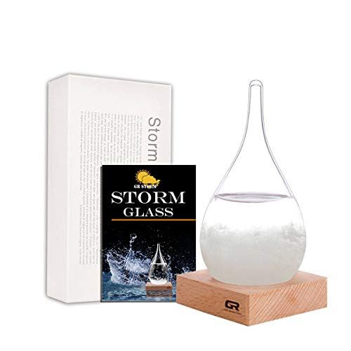 Storm Glass Weather Predictor Creative Stylish Decorative Desktop Water Drops Weather Station Forecast Bottle predicting Barometer (M) Storm Glass Weather Predictor Creative Stylish Decorative Desktop Water Drops Weather Station Forecast Bottle predicting Barometer (M)