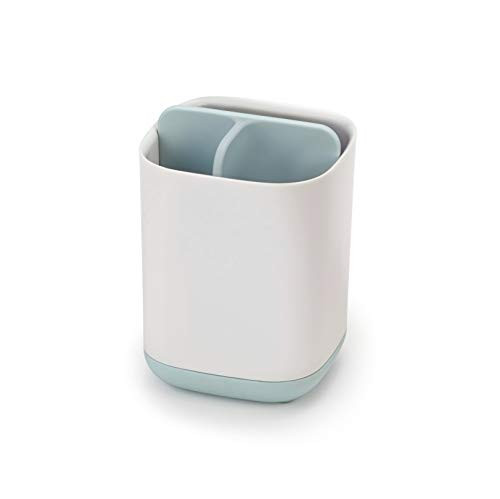 Joseph Joseph 70500 EasyStore Toothbrush Holder Bathroom Storage Organizer Caddy, Small, Blue