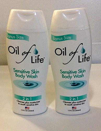2pck  Oil of Life Sensitive Skin Body Wash 15 fl oz