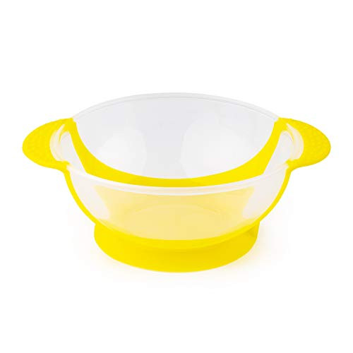 TableTot Bowl for Kids BabySafe Silicone Suction Bowl for Toddlers by Juliaire Yellow Training Bowl