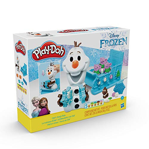 Hasbro PlayDoh Featuring Disney Frozen Olafs Sleigh Ride Toy with 5 NonToxic Colours Hasbro PlayDoh Featuring Disney Frozen Olafs Sleigh Ride Toy with 5 NonToxic Colours
