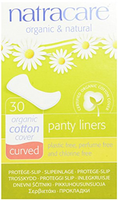 Natracare Natural Panty Liners Curved 30 Count Boxes 480 Liners Pack of 16 Natracare Natural Panty Liners Curved 30 Count Boxes 480 Liners Pack of 16