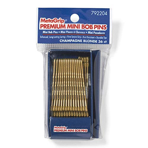 MetaGrip Blonde Premium Mini Bob Pins Gold