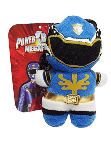Accessory Innovations Power Rangers Megaforce Blue 5 Tall Plush Character Soft Zip Backpack Clip