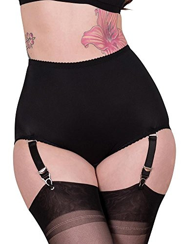 What Katie Did Garter Panties Retro Black