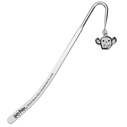 Harry Potter Bookmark with Owl Hedwig Chibi Charm Pendant 14 cm SilverPlated