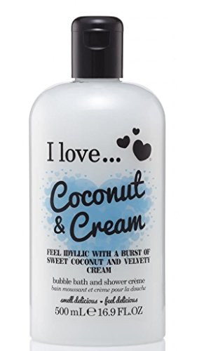 I Love Coconut  Cream Bubble Bath And Shower Creme 500ml
