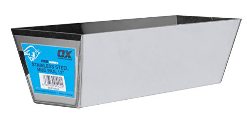 OX Tools 12 Stainless Steel Mud Pan