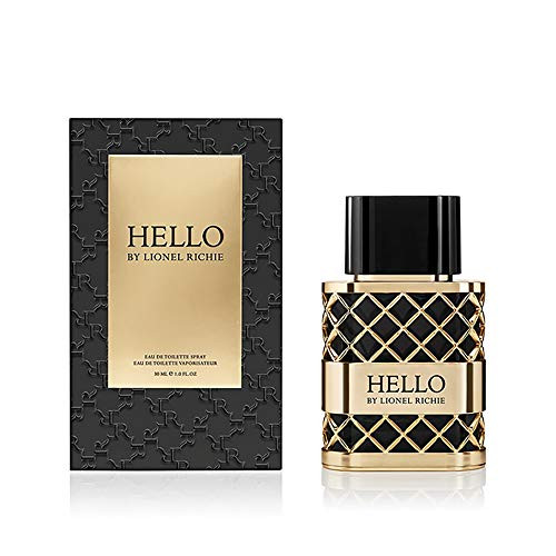 HELLO by Lionel Richie Eau de Toilette  Spray Fragrance for Men  Notes of Grapefruit Lavender Violet Leaves Vetiver  10 oz30 mL