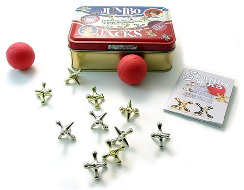 Channel Craft Jumbo Jacks in a Classic Toy Tin, Jacks Game, Vintage Toys