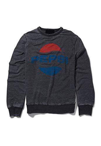 Recovered Pepsi Classic Oval Logo Charcoal Sweatshirt Size XL