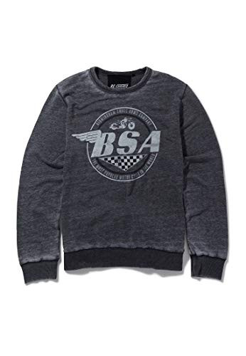 Recovered BSA Motorbike Wings Logo Charcoal Sweatshirt Size L