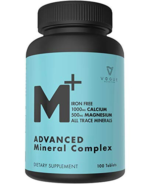 Chelated Multi Mineral Supplement with Zinc Calcium  Magnesium for Immune Support  Mineral Supplements for Women  Men  All Trace Complete Mineral Complex 100 Tablets Chelated Multi Mineral Supplement with Zinc Calcium  Magnesium for Immune Support  Mineral Supplements for Women  Men  All Trace Complete Mineral Complex 100 Tablets