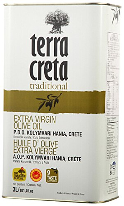 Terra Creta Traditional Extra Virgin Olive Oil 3l Can Terra Creta Traditional Extra Virgin Olive Oil 3l Can